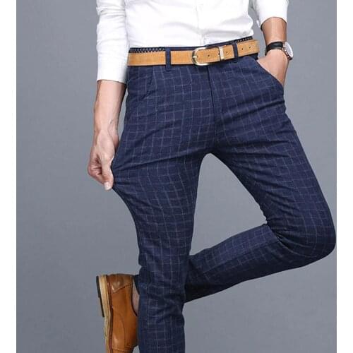 Мужские брюки в клетку KapokBanyan China At AliExpress