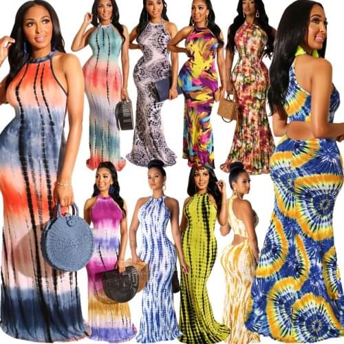 Summer Long Maxi Dress Print Beach Dress Tunic Bandage Bodycon Evening Party Dress Vestidos largos mujer Plus Size S-2XL