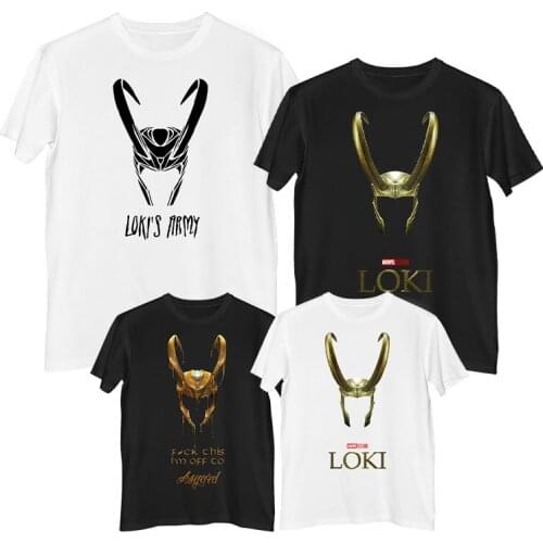 New Hot Lady Loki Mens Classical T-shirt Tv Play Unisex Horned Helmet Tee Wand Trenging Silm Fit Tops Holiday Cool Female Shirt