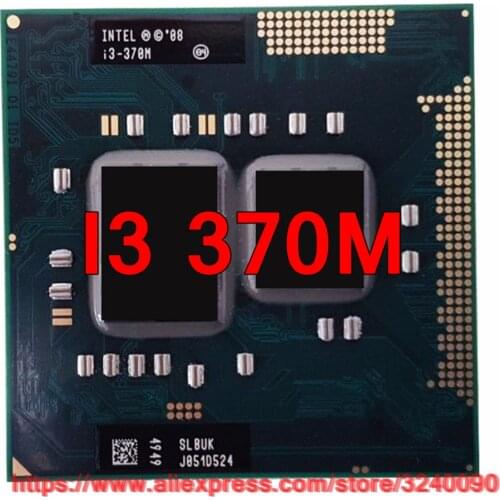 Original lntel Core i3 370M 2.40GHz i3-370M Dual-Core Processor PGA988 Mobile CPU Laptop processor free shipping