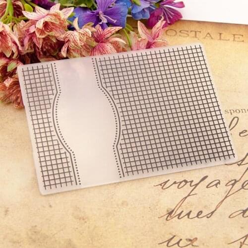 KLJUYP Lattice Plastic Embossing Folders for DIY Scrapbooking Paper Craft/Card Making Decoration Supplies