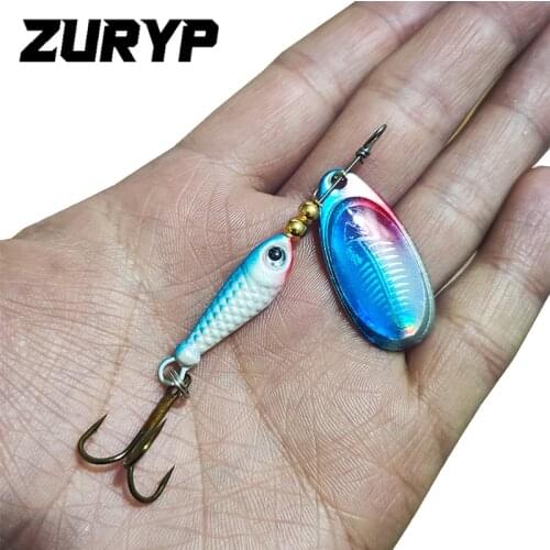 ZURYP Spinner Bait 2.1g 3g 9g 13g Spinner Bait Spoon Fishing Bass Lure With Treble Hook Tackle High Quality
