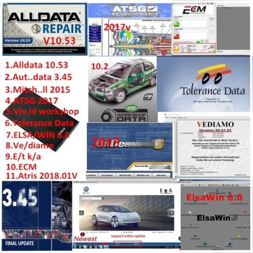 Car Repair Software All data + Mit..chell+Auto..Data+ ATSG +Vivid workshop +Atris+ elsawin + ve.diamo + Et.k/a + ECM + Tolerance