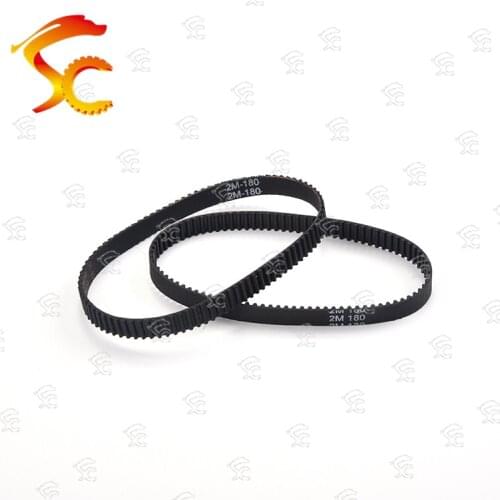 2PCS 2GT/2M timing belt Perimeter 182mm 184mm width 6mm GT2/2M-180-10MM GT2 synchronous belt