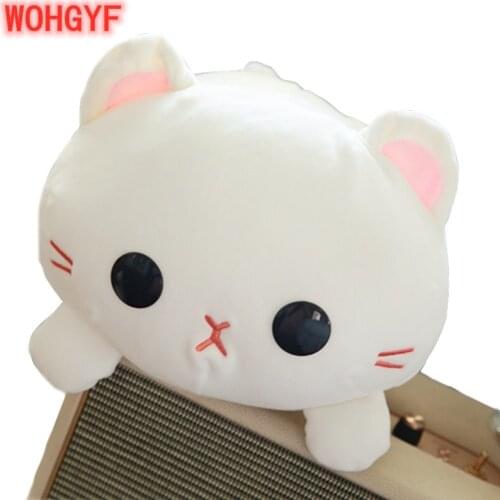 35cm/45cm Cute Down Cotton Mike Cat Plush Animals Stuffed Pillow Toys Christmas Birthday Gifts
