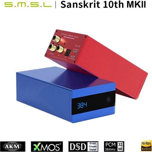 SMSL Sanskrit 10th SK10 MKII Dac Decoder Hifi Digital Audio AK4493 DSD256 XMOS DSD USB Optical With Remote Control