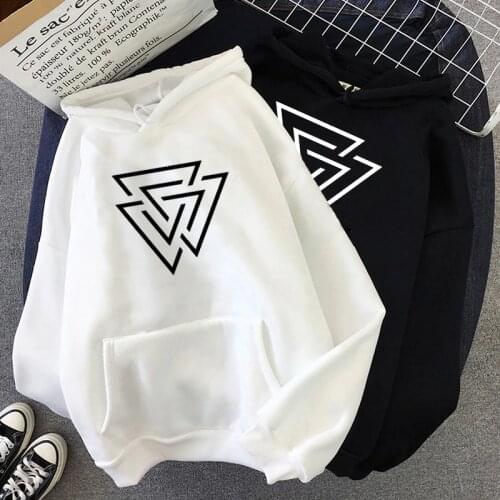 Fashion Women Hoodie Succinct Line Geometric Hoodies Pattern Streetwear Philosophical Pop Sweatshirt Aesthetic Pullovers Tops