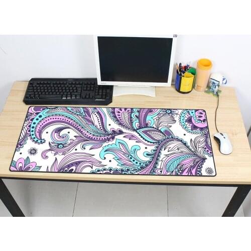High quality Non-Skid Rubber Large Gaming Mouse Pad Dream Catcher Feather Pattern Mouse Mat Desktop PC Fashion Laptop Mousepad