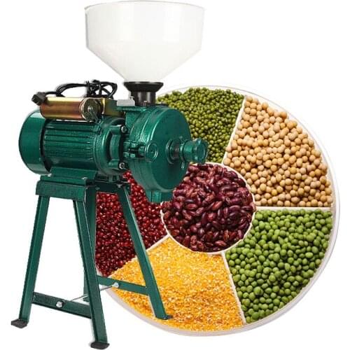 High Power Grain Powder Grinder Wet And Dry Cereals Milling Machine Rice Corn Grain Coffee Wheat Feed Mill