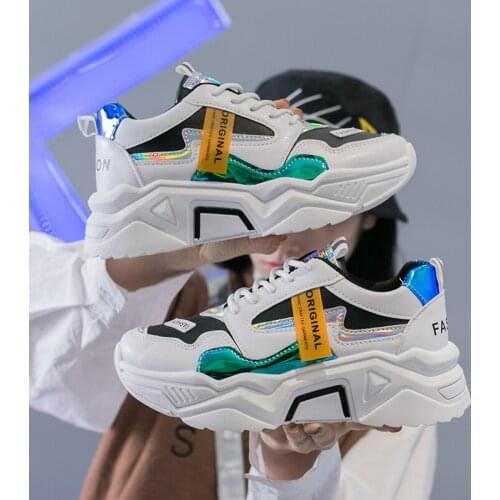 Womens shoes thick-soled casual running summer sneakers mesh fly woven fashion non-slip comfortable trend vulcanized shoes