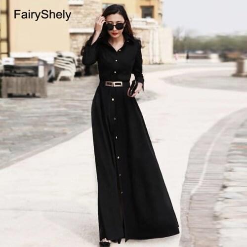 FairyShely 2020 Spring Maxi Long Dress Women Sexy Black Deep V Neck Club Bodycon Dress Celebrity Evening Party Dress Vestidos