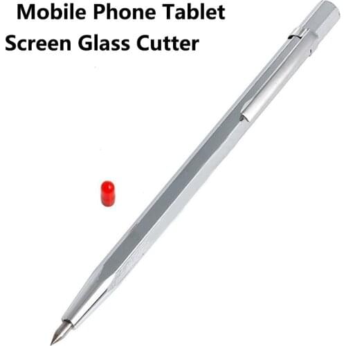 1Pcs Professional Glass Cutting Pen Metal Handle for Mobile Phone Tablet Screen Glass Cutter Carve Engraver Metal Repair Tool