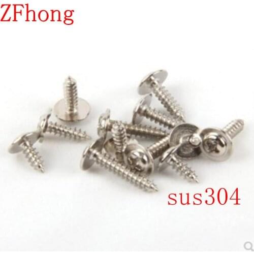 100pcs M2X4/5/6/8/10/12 Stainless steel 304 phillips round washer head self tapping screw