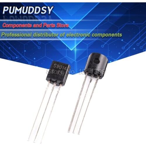 100PCS S9014 in-line triode transistor TO-92 0.15A IC