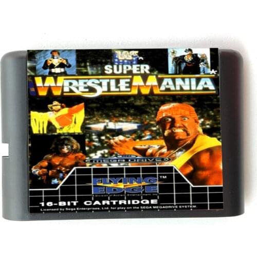 Wretle Mania 16 bit MD Memory Card for Sega Mega Drive 2 for SEGA Genesis Megadrive