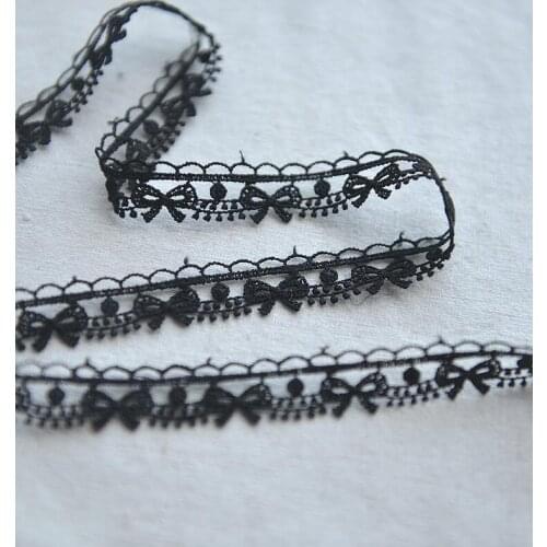 3 Meters/lot 1.5cm Width Flower Lace Accessories DIY Craft Garment Fabric White Butterfloy Polyester Lace Trims Free Shipping