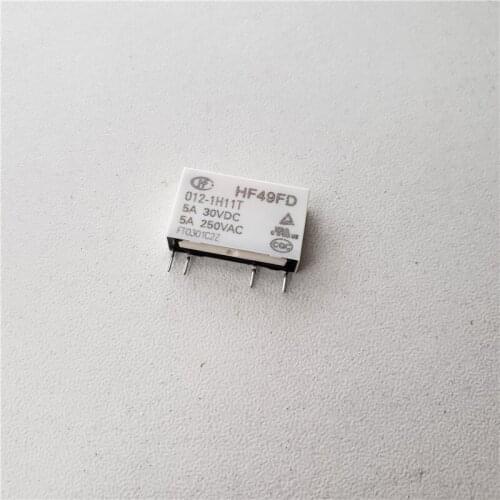8pcs Relay HF49FD-005-1H11T HF49FD-012-1H11T HF49FD-024-1H11T 5A relay 4 pin relay 5V/12V/24VDC relay