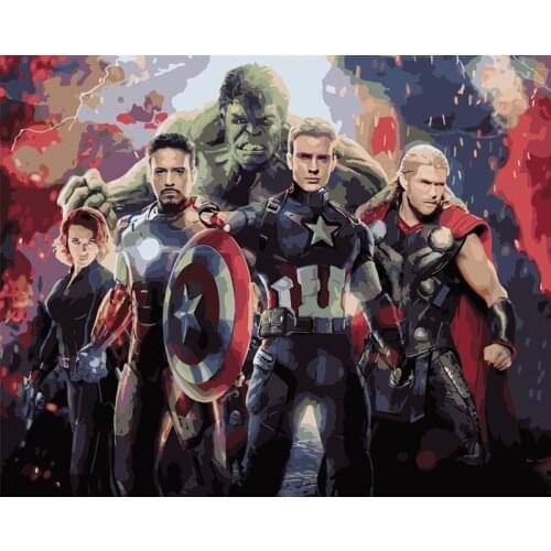 5D Diamond Painting Disney Marvel Diamond Mosaic Diamond Embroidery Full Round Home Decor DIY Handmade Gift