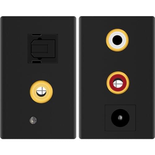 Analog to Digital Audio Converter L/R Audio to SPDIF Coaxial Analog RCA L/R to Digital SPDIF Coaxial Adapter