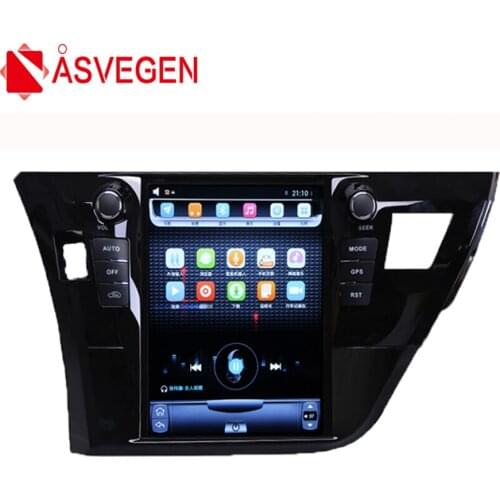 Asvegen 10.4'' Tesla Vertical Screen Android 6.0 Quad Core Car Stereo Radio Multimedia DVD Player For Toyota Corolla 2014-2017