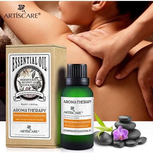 ARTISCARE Relieving Shoulders & Cervical Vertebra Essential Oil 30ml Back and Neck massage Cervical Vertebra Treatment for SPA