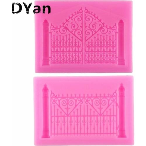 European Retro Fence Silicone Mold Cake Border Fondant Cake Decorating Tools Candy Chocolate Gumpaste MouldsA1315-A1316