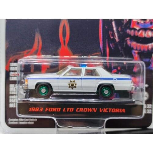 GreenLight 1:64 1983 FORD LTD CROWN VICTORIA green machine Alloy model car Metal toys for childen kids diecast gift