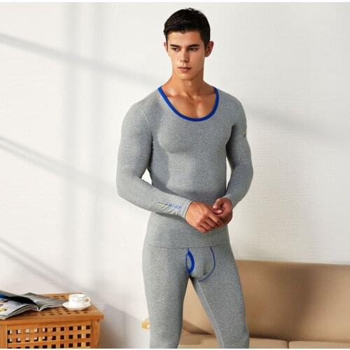 A Set Cotton Men Thermal Underwear Long Johns Winter Sexy Pants Warm Ropa Termica Mens Leggings Compression Underwear