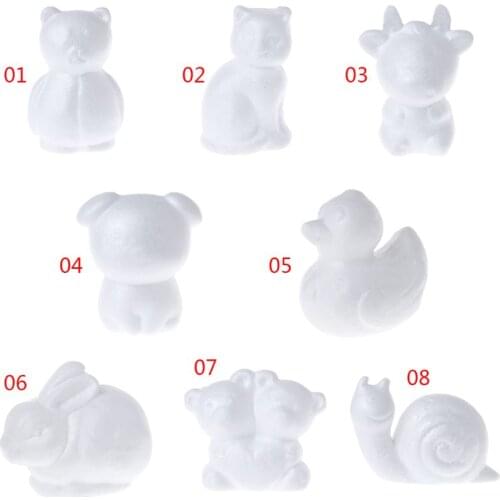 Modeling Animals Shape White Polystyrene Foam Balls Styrofoam Crafts For DIY Christmas Gifts Wedding Party Supplies Decoration