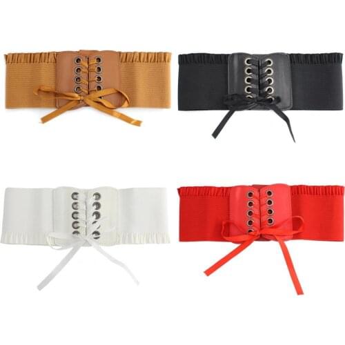 Fashion Waist Band Elastic Super-wide Women Long Service Life Lace Design Retro Waist Belt Great Accessories for Holiday