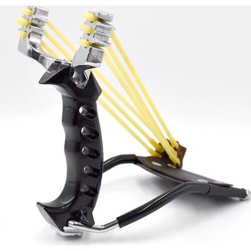 Powerful slingshot with wrist rest outdoor hunting all-metal material slingshot heavy slingshot