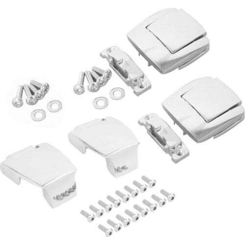 Motorcycle Pack Trunk Latches Hinges For Harley Tour Pak Touring Road King Electra Street Glide Trike 88-13 Razor Chopped King