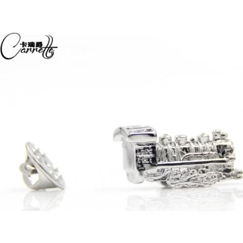 New Free shipping Locomotive modeling Men and women 's brooch Fun Crown brooch collar buckle