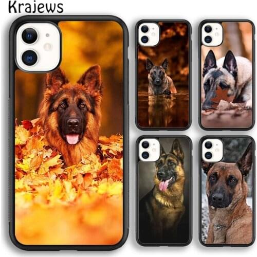 Krajews Belgian Malinois Puppy Dog Soft Phone Case Cover For iPhone 5 SE 6s 7 8 plus X XR XS 11 12 pro max Samsung Galaxy S9 S10