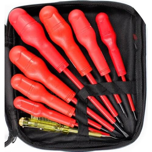 6/7/8/9Pcs Electrician Insulated Screwdriver Set Hand Tool Multifunctional Refrigerator Repairing Screw Driver ALI88