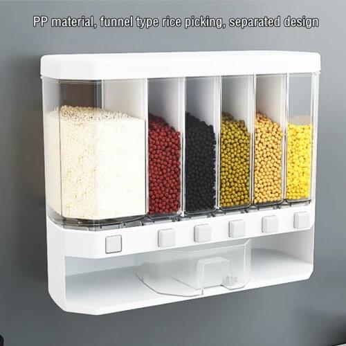 Beans Rice Storage Dispenser Wall-Mounted Dry Food Grain Dispenser Machine