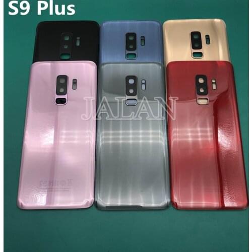New back cover with rear camera cap use For Samsung S9 plus G965 damaged backcover replacement repair back glass