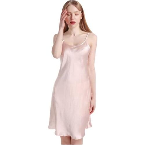 Solid Silk Satin Pajamas Sexi Women Homewear Nightgown Sexy Lingerie Hot Erotic Underwear Ladies Fashion Skirt Suspender Dress