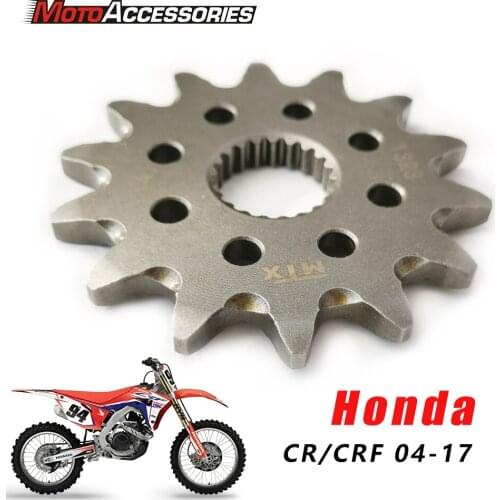 MTX SPROCKET Motorcycle Bi-Metal Front Sprocket 10B-KSR 13t 14t For Honda Off Road CR125 R-4,5,6,7 CRF250 R-4,5,6,7,8,9,A