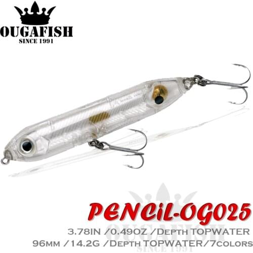 Floating Pencil Fishing Lure Whopper Weights 9.6cm12.2g Hard Bait Top Water Surface Articulos De Pesca Isca Artificial Lures