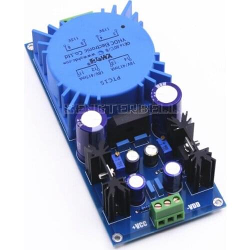 Assembled LM317 LM337 Transformer Output Adjustable Voltage Regulator Preamplifier Power Supply Board For Audio Amplifier