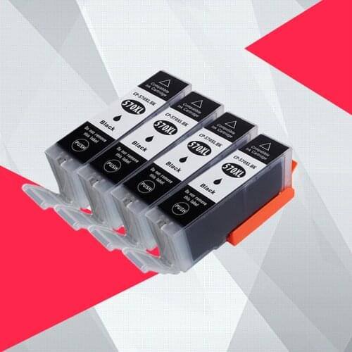 Black PGI570 PGI-570 pgi-570xl Compatible Cartridge For Canon PIXMA MG5750 MG5751 MG5752 MG5753 MG6850 MG6851 MG6852 printer