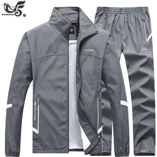 Men Sportswear basketball Set Autumn Spring Mens Tracksuit Jacket+Pant 2 Piece sport suit Men Brand clothing with zipper pocket