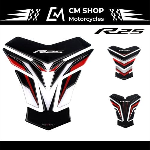 Yamaha R25 3D Motorcycle Fuel Tank Protection Pad, YZF-R25 Fuel Tank Decal Sticker