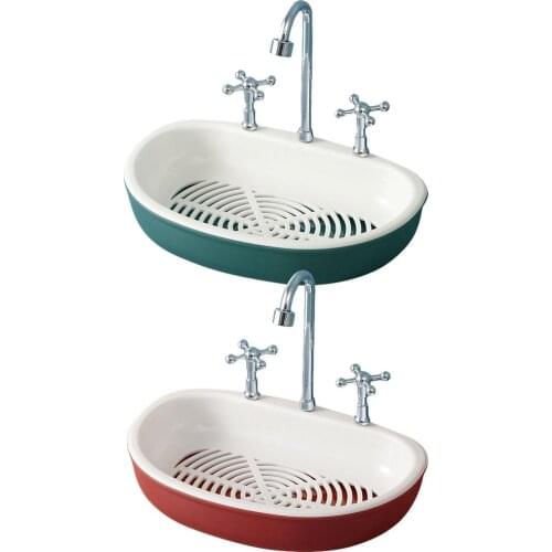 Faucet Shape Soap Box Bathroom Soap Holder Dish Storage Plate Tray Bathroom Soap Holder Case Bathroom Supplies Bathroom Gadgets