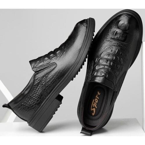 Zapatos breathable male leather sapatos 2020 leisure masculino casuales sapato mens mens para de casual sport black cuero new