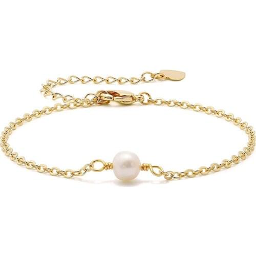 2021 Fashion Jewelry New Trend Gold Chain Heart Pendant Pearl Bracelet Femme Pulseras Mujer Tennis Bracelets For Women Girls