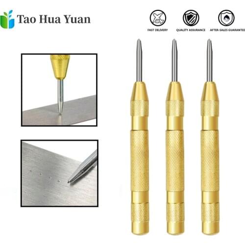 1pcs 130mm Automatic Center Pin Punch Drill Automatic Window Breaking Device Wood/Metal Hole Punch Drill Bit Power Tools Part AA