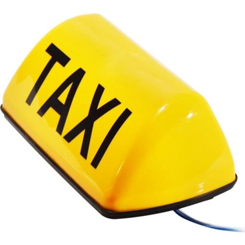 12V DC i Roof Waterproof Top Sign Magnetic imeter Cab Lamp Light Signal Lamp Roof Top Sign Light TAXI Taxi light Suction Magnet