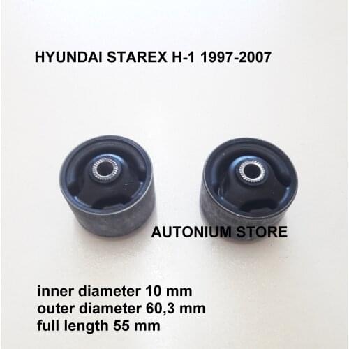 2 Pieces Insulator Transmission Mounting inner Bushing Bushes for Hyundai 1997-2007 Starex H-1 H1